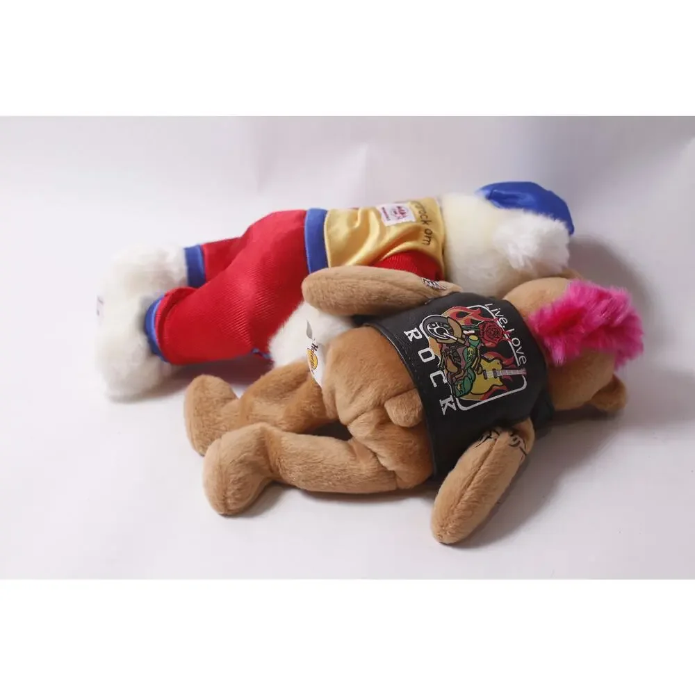 Hard Rock Cafe Teddy Bear Lot Indianapolis Las Vegas Souvenir ~ 260702-WH 1125